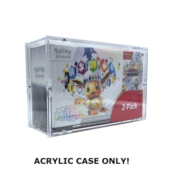 costco pokemon booster box Acrylic Case Suitable for 2-pack ETB and Bundle Protective plastic film help protect the plastic during shipment Pokémon 5 Pack Mini Tins,