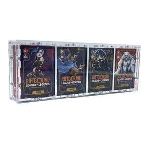 Akrylfodral lämpligt för 4-spelare League of Legends Riftbound Trial Deck (engelska)