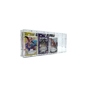 Gemaakt in Duitsland, acryl behuizing geschikt voor 4x One Piece Super Pre Release Starter Theme Deck Engels