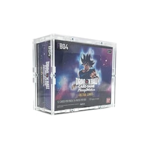Acrylic case suitable for Dragon Ball Super Fusion World Display (Booster Box) English FB01 / FB02 / FB03 / FB04