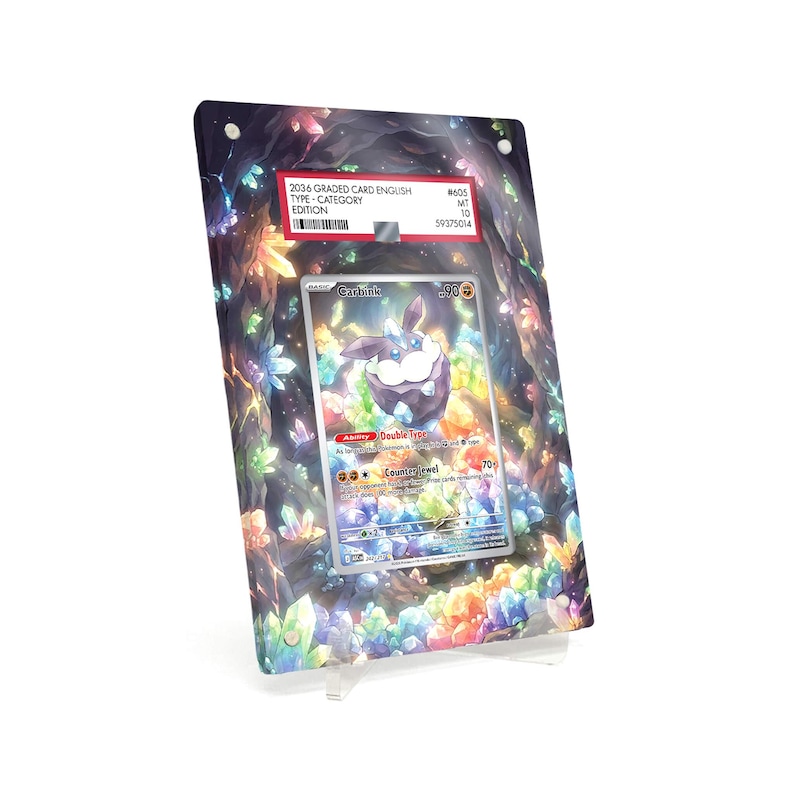 Extended Artwork Display Case Rahmen passend für PSA Pokemon Carbink Ascended Heroes (ASC) #242 inkl. Ständer Bild 1
