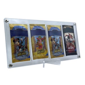 Made in Germany acrylic case suitable for 4x Lorcana Booster with acrylic stand frame