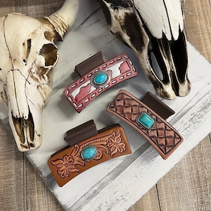 WESTERN HAIR CLIP / Rodeo Cowgirl Hair Claw