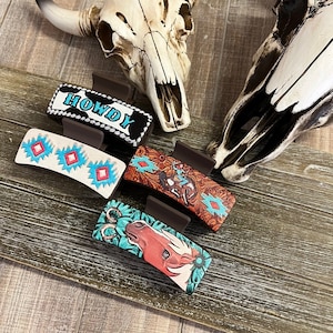 WESTERN HAIR CLIP / Rodeo Cowgirl Hair Claw
