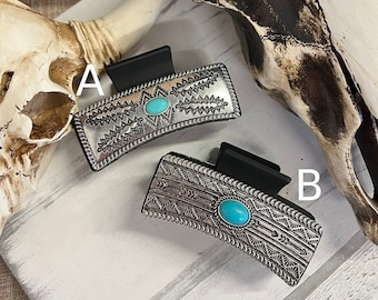 WESTERN HAIR CLIP I Rodeo Cowgirl Hair Claw I Western Casting Hair Clip