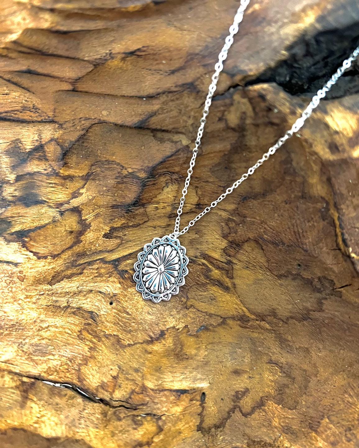 925 SILVER NECKLACE I 925 Sterling Silver Western Concho Necklace I Southwestern Style