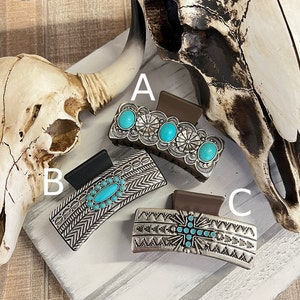 WESTERN HAIR CLIP I Rodeo Cowgirl Hair Claw I Western Casting Hair Clip