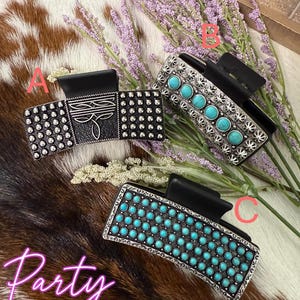 WESTERN HAIR CLAW I Western Hair Clips I Western Metal Hari Claws I Turquoise Stone Hair Claws