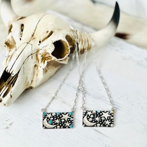 STAR NECKLACE | Stone Star Western Chain Necklace | Blue