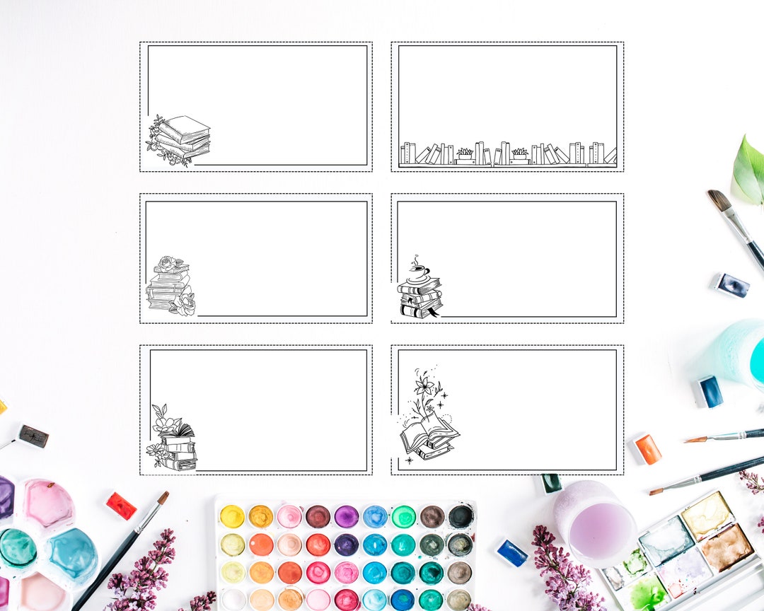 Multiple Bookthemed Author Signature Book Plates, Autographs for Books