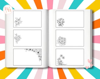 Packs of 10 Floral-Themed Vol. 2 Author Signature Book Plates, Autographs for Books// Bookplates// Indie Authors// Book Signage// F2