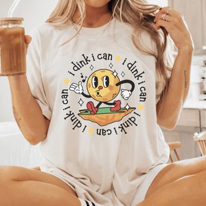 Funny Pickleball Shirt: I Dink I Can I Dink I Can, Cute Retro Cartoon - The Perfect Pickleball Gift - Unisex Shirt, Sweatshirt, and Hoodie