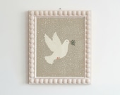 Peace Dove Wall Art, White Dove with Olive Branch Print, Christian Peace Art, Faith Based Home Decor, Christian Gift