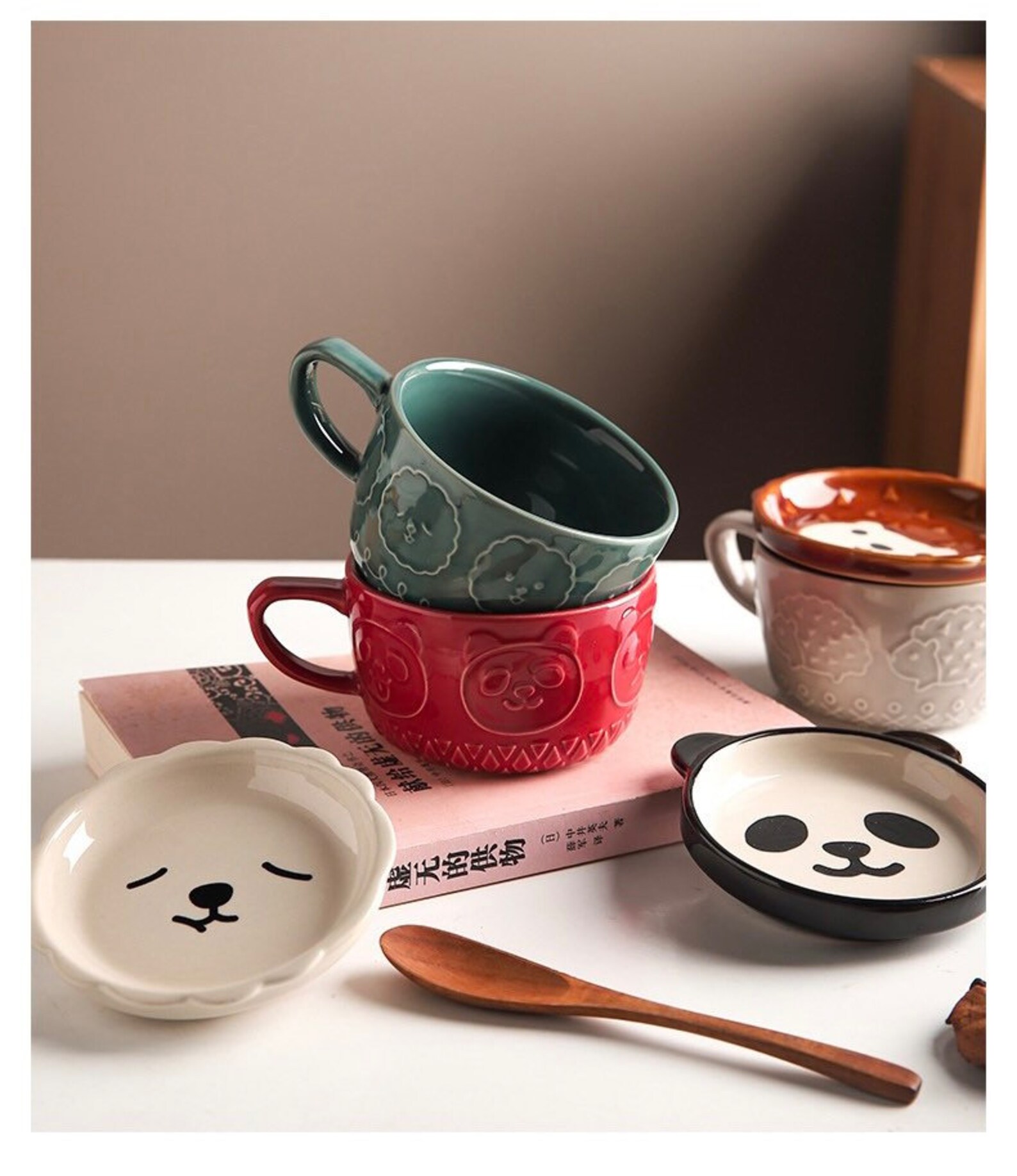 Handmade Ceramic Animal Cup / Cute Shiba Dog Cup / Cute Cat Etsy