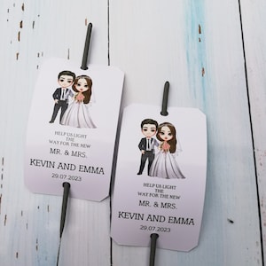 Custom Sparkler Tags for Any Occasion Make Your Wedding Sparkle Tags for the Big Day Personalized Sparkler Tags for a Touch of Elegance