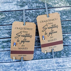 Etiquettes pour scintillants faites SCINTILLER l'arrivee du gâteau, Matrimonio personalizzato Let Love Sparkle, festa, anniversario di fidanzamento