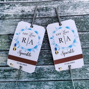 Wedding Sparkle Etichette Sparkler personalizzate Festa con Sparklers Etichette personalizzate per una notte da ricordare in ogni occasione Compleanni Matrimoni
