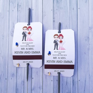 TAG SPARKLER per matrimonio, matrimonio personalizzato Let Love Sparkle, festa, anniversario, tag di fidanzamento per Sparklers