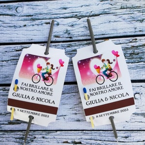 TAGS SPARKLER personalizzati per matrimonio, Let Love Sparkle, festa, anniversario, tag di fidanzamento per Sparklers, Scintille d'amore