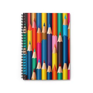 Colored Sharpened Pencils Spiral Notebook  Spiral Notebook - Ruled Line