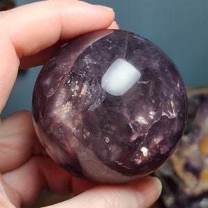 Purple Fluorite Sphere w/ Mica