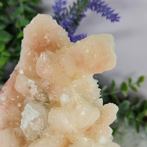 Hematite Included Peach Stilbite & Apophyllite (India)
