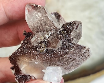 HQ Hematite Included Diamond Apophyllite & Chalcedony (India)