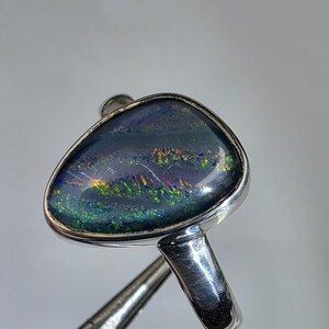 Boulder Opal Doublet Ring (.925 SS)