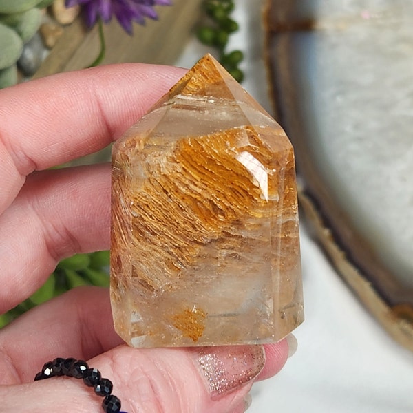 HQ Lodolite 1000 Layer in Clear Quartz Tower