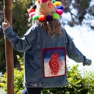 Veste en jean froufrou hotsell