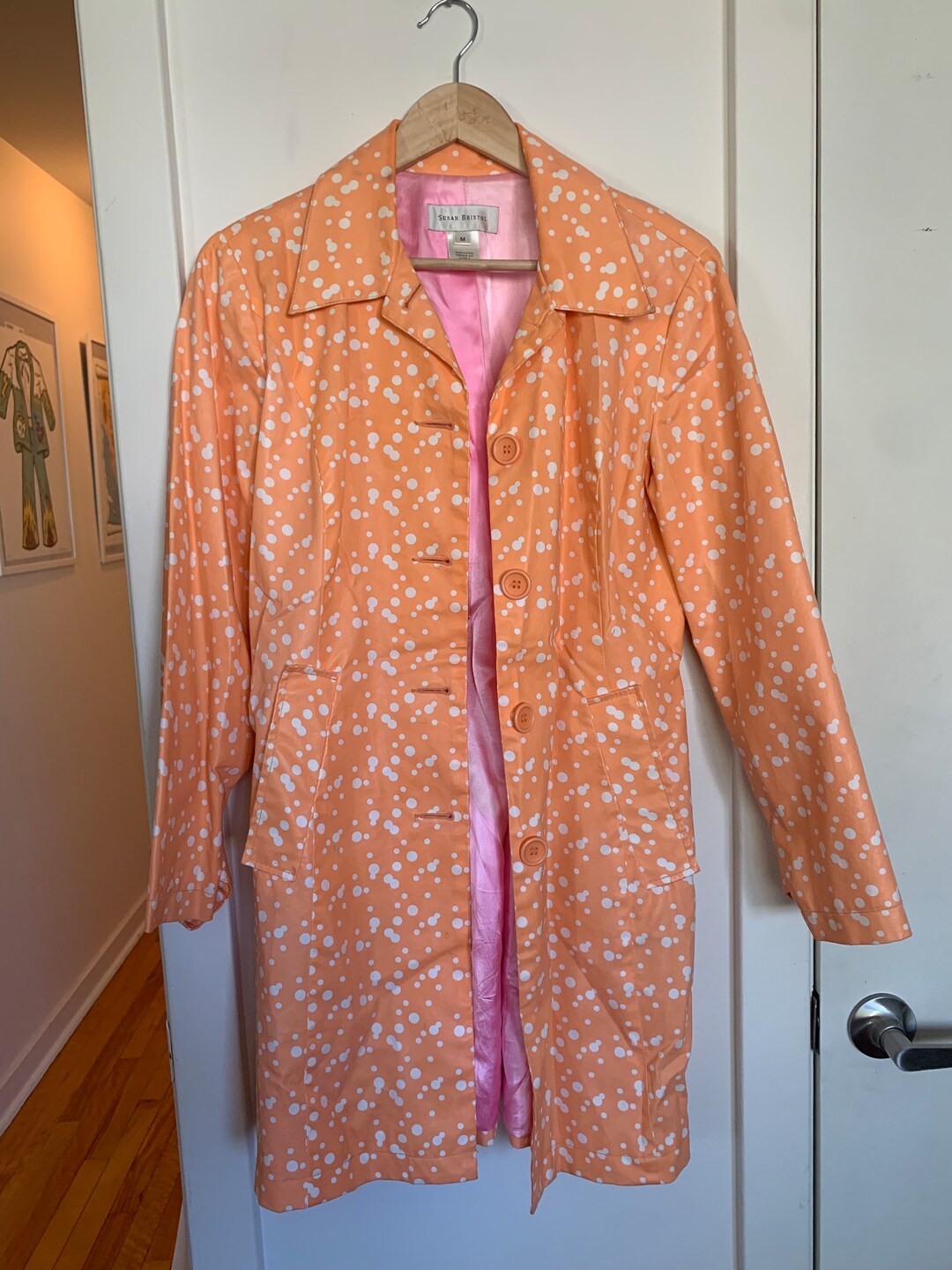 1990 Susan Bristol 100% gecoate katoenen regenjas Nederland