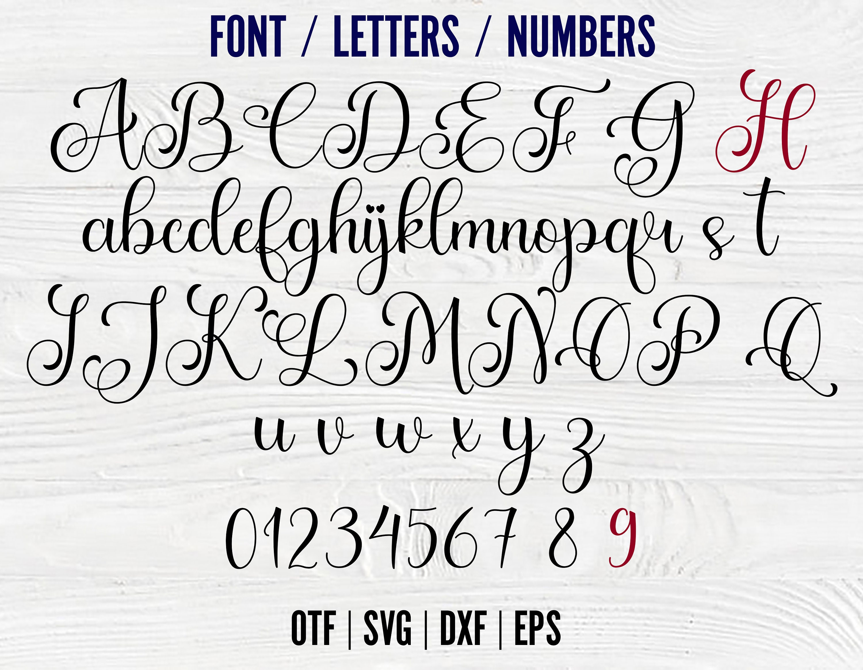 Calligraphy Font Otf Cursive Letters Svg Valentines Font Svg Etsy Canada