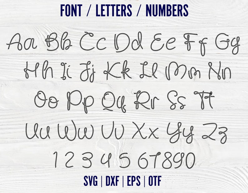 Cowboy Rope Fonts Bundle Handwriting Font Svg Rope Font Otf Etsy