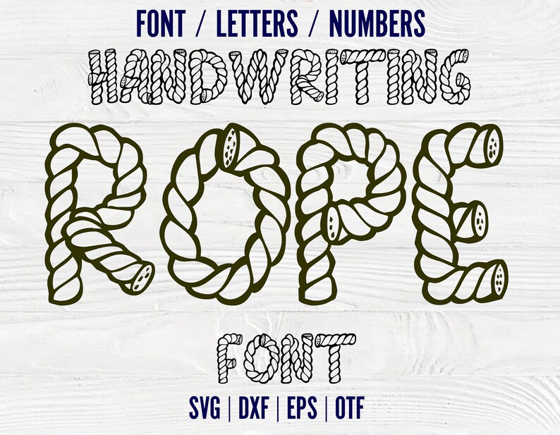 Cowboy Rope Fonts Bundle Handwriting Font Svg Rope Font Otf Etsy