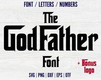 Film lettertype Otf Movie Letters SVG Cricut Godfather SVG Alfabetletters Snijden lettertype Otf Papa Shirt Diy Verjaardag Lettertype Svg Cricut lettertype installeren