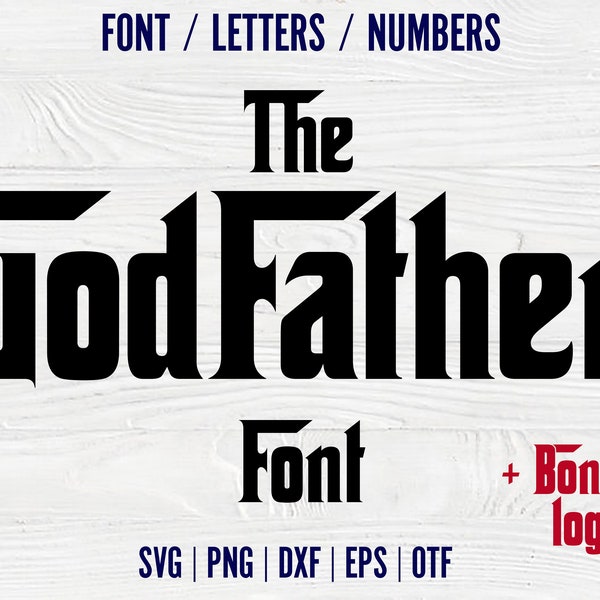 Movie Font Otf Movie Letters SVG Cricut Godfather SVG Alphabet Letters Cutting font Otf Dad Shirt Diy Birthday Font Svg Cricut font install