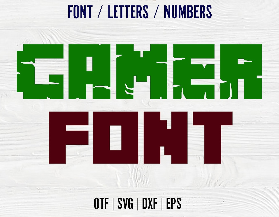 Gamer Svg Letters Cricut Gamer Font Otf Video Game Font Svg - Etsy