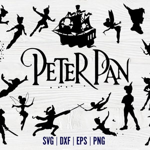 Peter Pan Svg Bundle Peter Pan Silhoutette Bundle SVG T Shirt Svg pour Chemise DIY Svg Peter Pan Cricut Peter Pan Png Peter Pan Shirt png imprimé