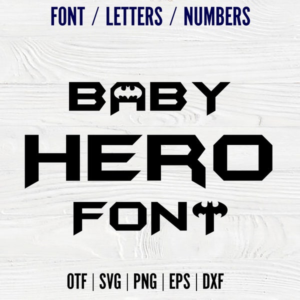 Baby Superhero font OTF Superhero SVG letters Baby Shirt Diy Superheroes SVG Alphabet letters Cricut font Kids Shirt svg Baby font install