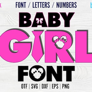 Afro Boss Girl Baby lettertype OTF Afro Baby Boss Girl lettertype Baby Girl Letters Boss Baby Girl Cricut Boss Girl Baby brieven SVG Afro Boss Baby lettertype