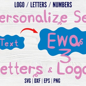 Letras de cumpleaños Cricut Logotipo personalizado svg Vector Fuente cortada Letras para niños Svg Fuente Cricut Banner de cumpleaños Letras de bebé Svg Camiseta de bebé Diy