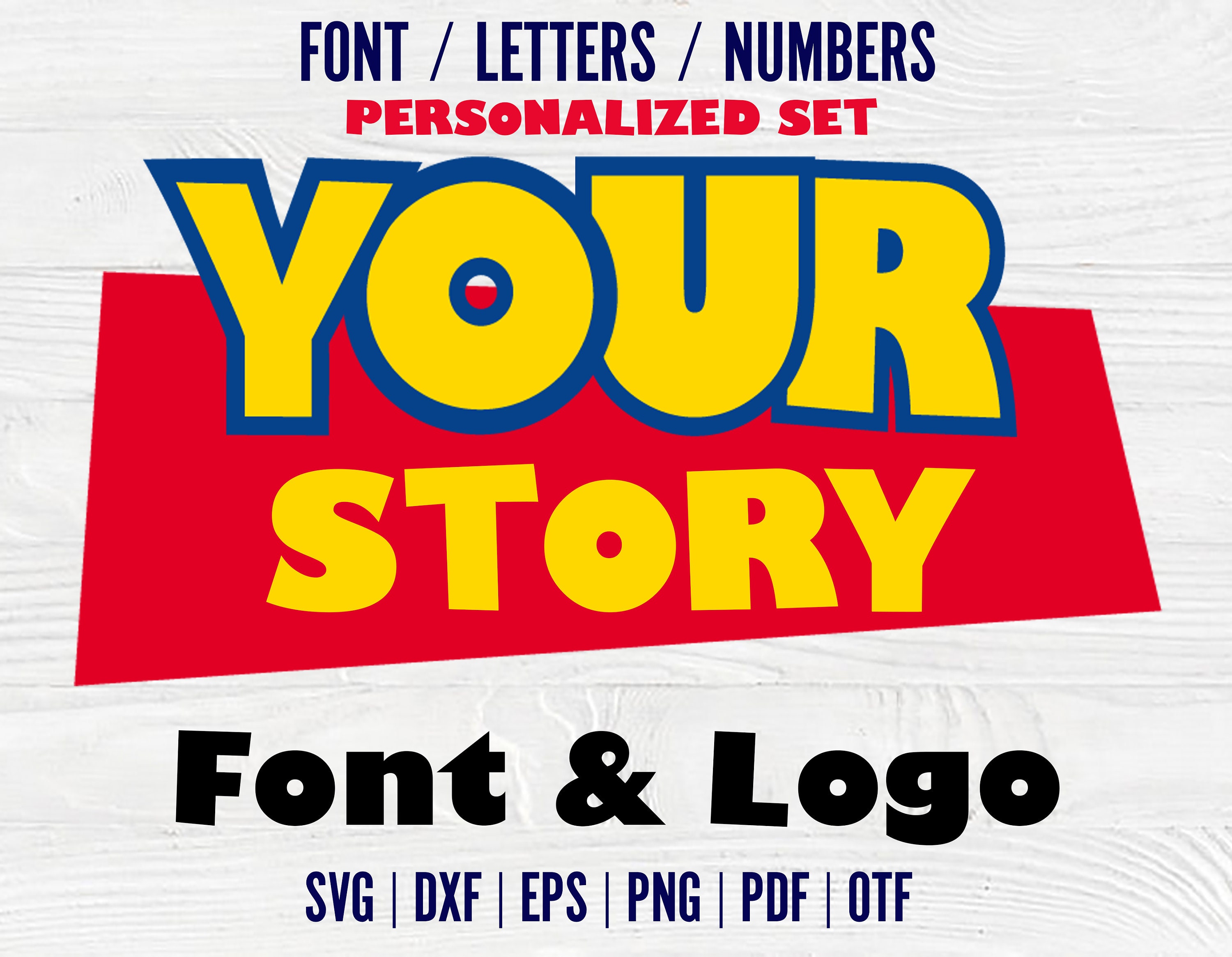 Your Story Personalized, Baby font Otf, Baby letters Svg Toy Story font svg Baby shirt Diy Svg Toy Story Svg Letters SVG Birthday Numbers