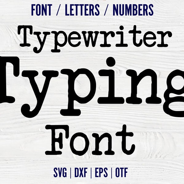 Typewriter SVG Alphabet letters Cricut font Cut Typewriter font OTF SVG letters Cricut Svg Silhouette font Kid Alphabet svg Typing font svg