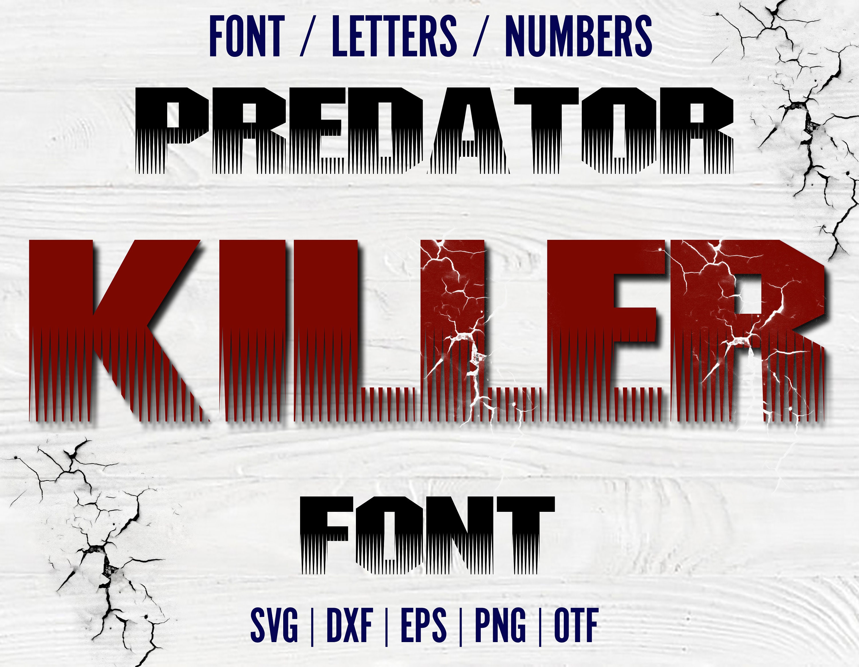 Predator Writing Glyphs Alphabet