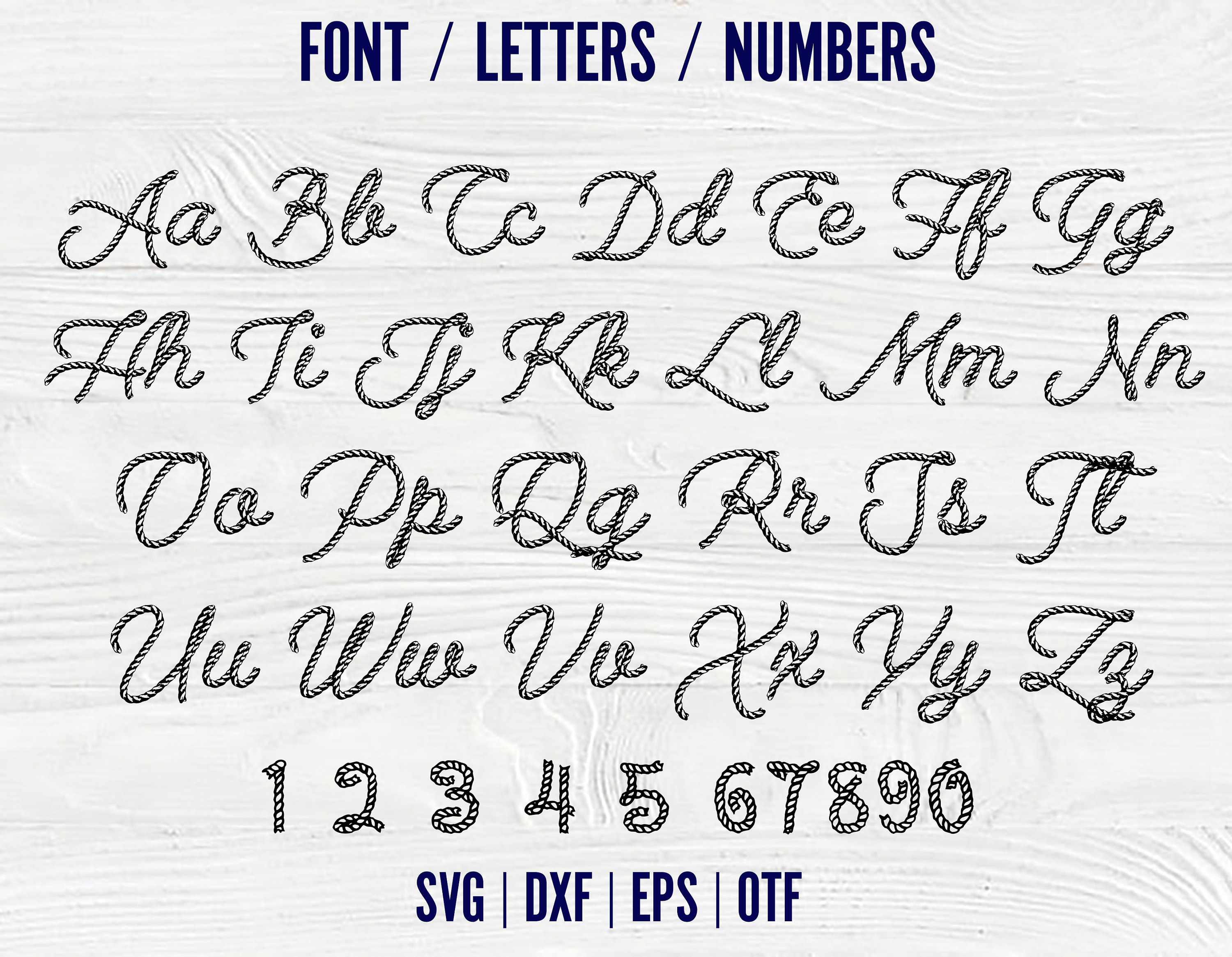 Cowboy Rope Fonts Bundle Handwriting Font Svg Rope Font Otf Etsy