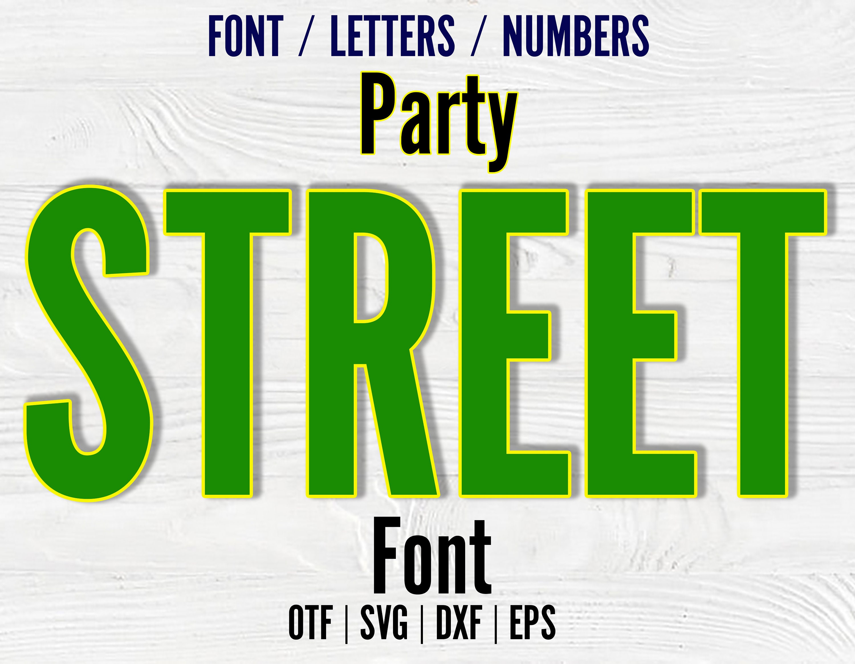 Street Font Otf Street Letters SVG Cricut Street SVG Alphabet Letters