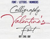 Cursive font Svg Otf Calligraphy Letters SVG Alphabet Calligraphy Font Otf Wedding Font SVG Cricut Valentine’s svg letters Cricut Alphabets