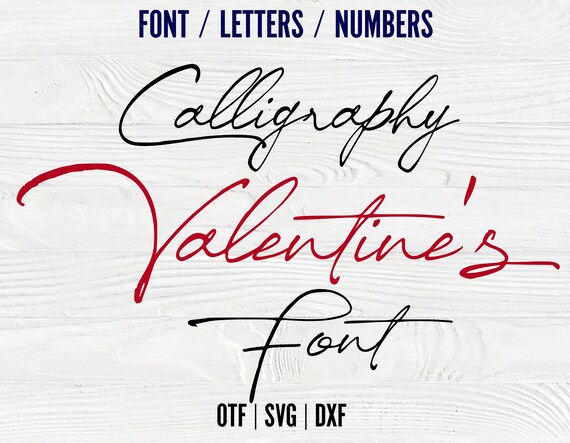 Cursive Font Svg Otf Calligraphy Letters SVG Alphabet - Etsy