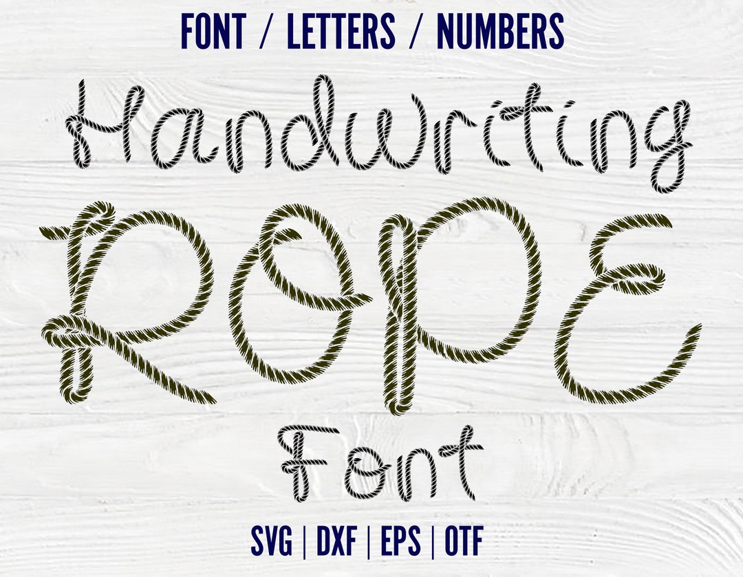 Cowboy Rope Font Svg Rope Letters Svg Western Font OTF Cowboy Svg