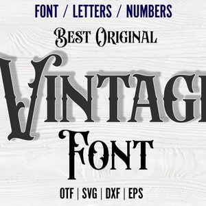 Fuente vintage otf Vintage svg Letras Cricut Western SVG fuente para Cricut Western fuente Svg Vintage camisa DIY Vintage letras svg Western Shirt